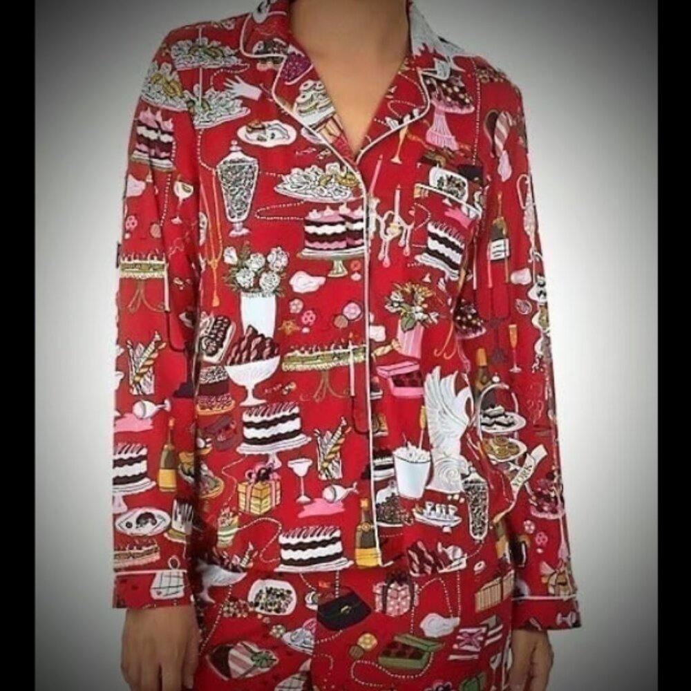 NWT Kate Spade "holiday party" PJ set (L/XL)